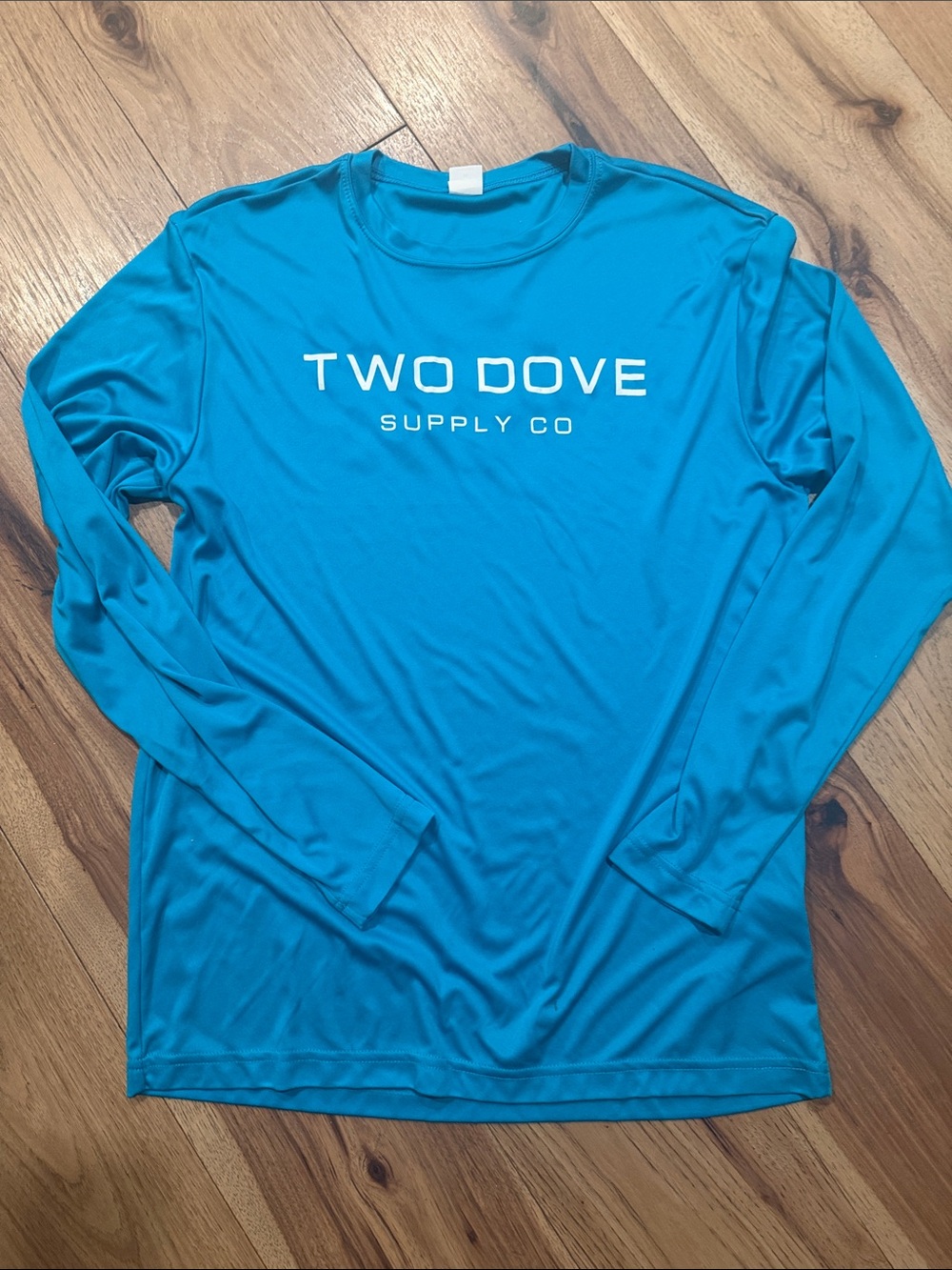 Two Dove Outdoors Unisex Long-Sleeve Fishing Shirt - Teal Blue